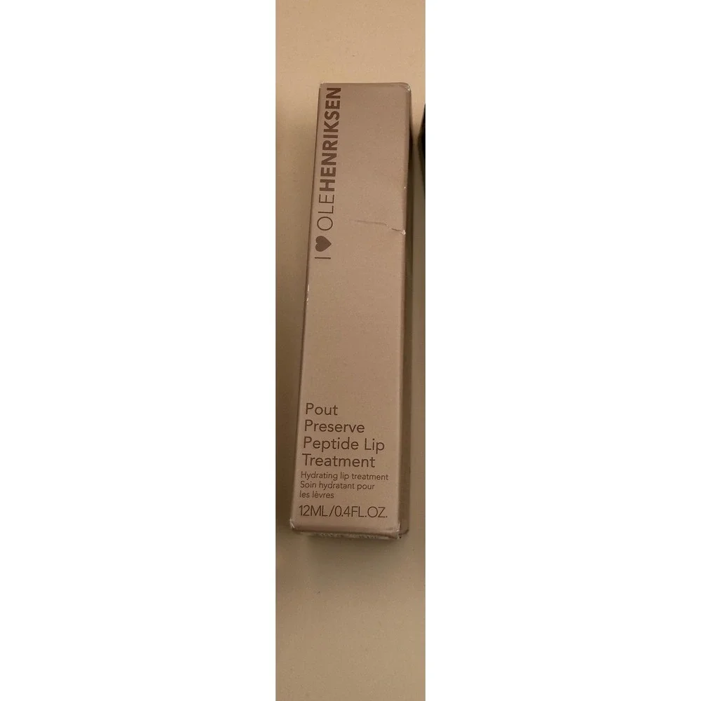 Olehenriksen Pout Preserve Peptide Lip Treatment Creme Brulee 12ml 0.4oz NIB